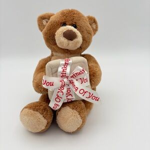 GUND “Thinking of You” Tan Teddy Bear #14174 – 9” Plush w/ Gift Box